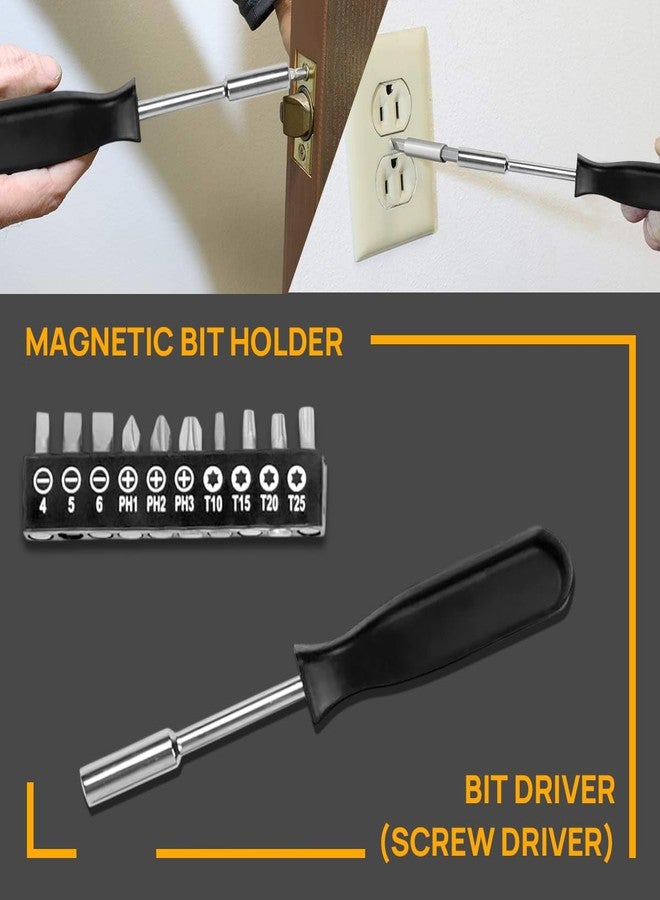 TOMAHAWK HTK-5552 10-Piece Household DIY Tool Kit - Complete Home Repair Set with Sturdy Plastic Toolbox - Perfect for Students, DIY Enthusiasts, Car, Bike Repair & Everyday Use - Image 3